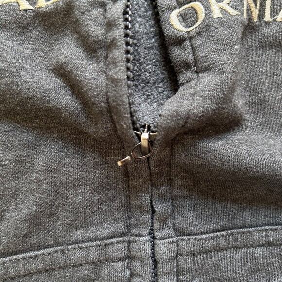 San FranciscoTourist Hoodie Sweatshirt  Mens Size L Gray Embroidered Full Zip - Picture 6 of 8